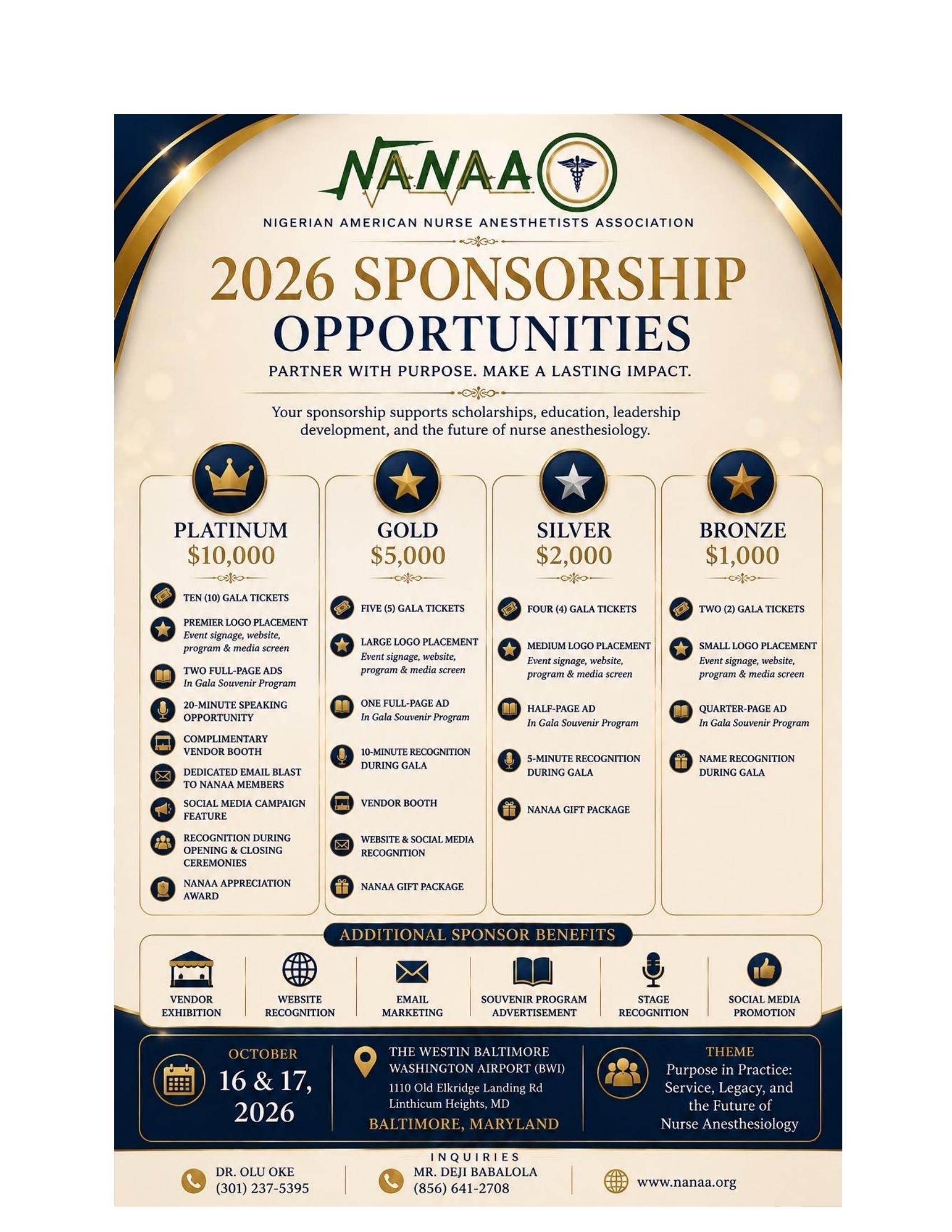 NANAA 2026 Sponsorship Opportunities